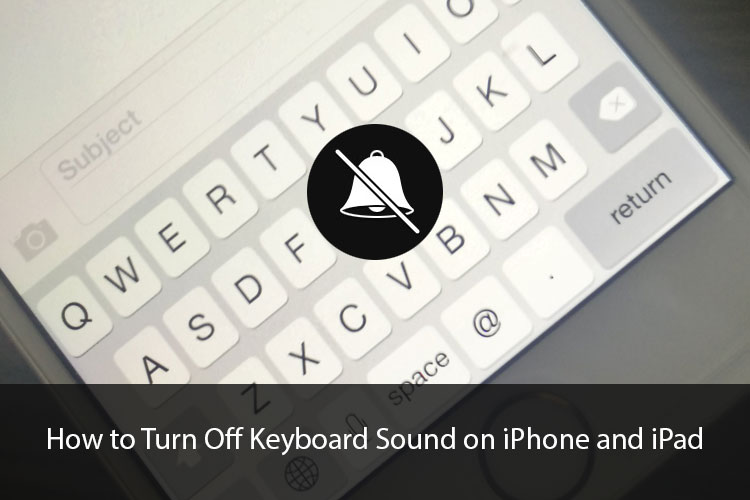 how to turn off keyboard sound