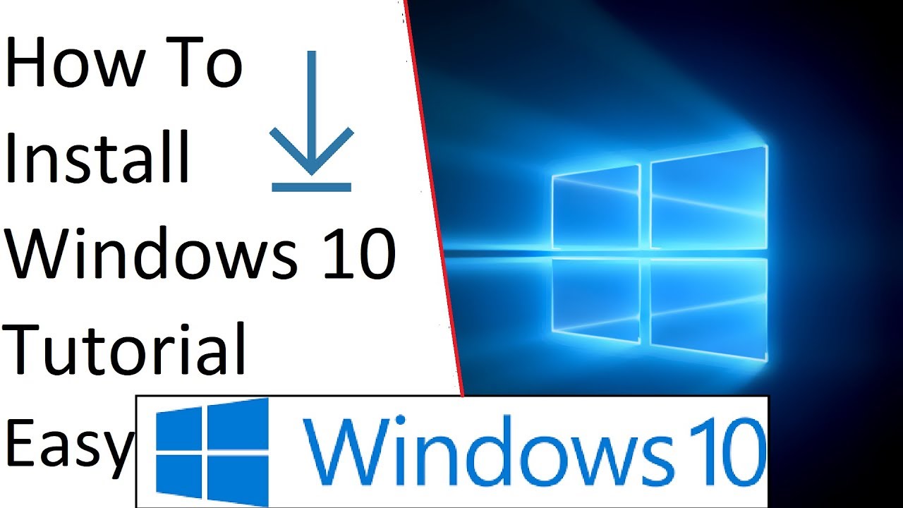How to install windows 10 on new hard drive